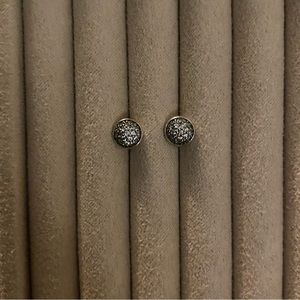 Pandora Pave Circle Stud Earrings